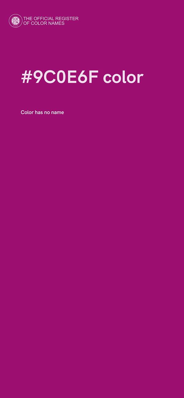 #9C0E6F color image
