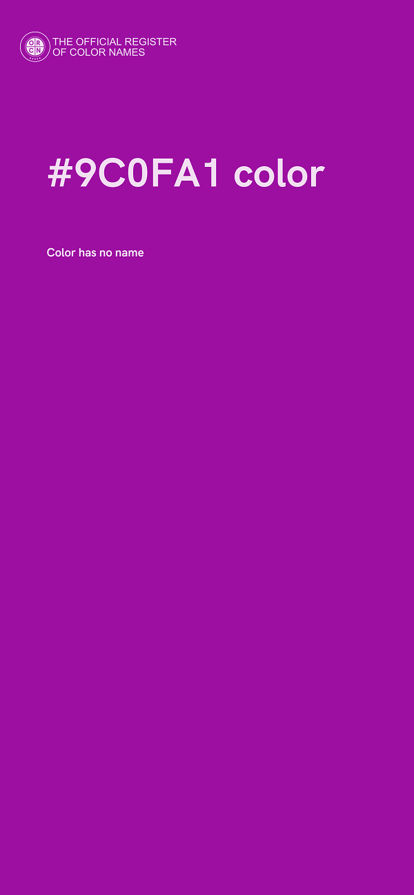 #9C0FA1 color image