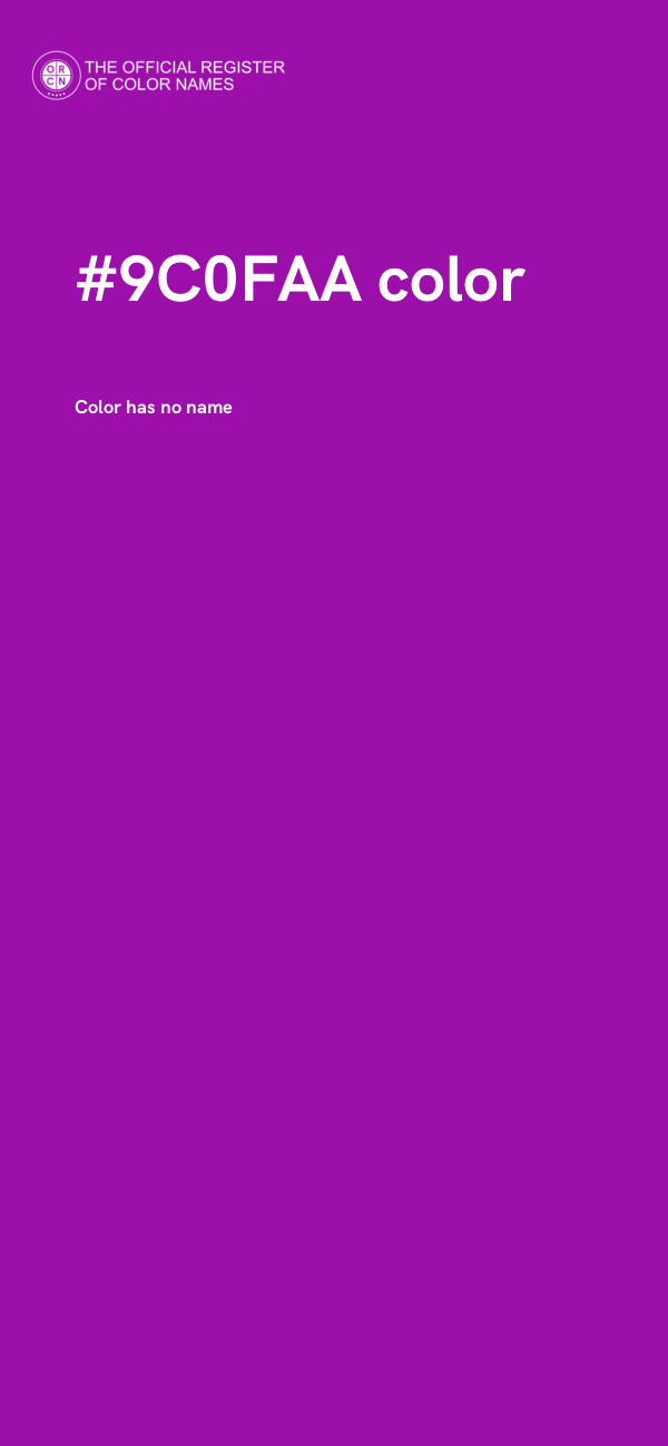 #9C0FAA color image