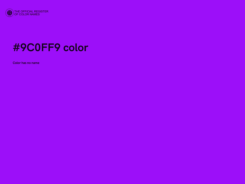 #9C0FF9 color image