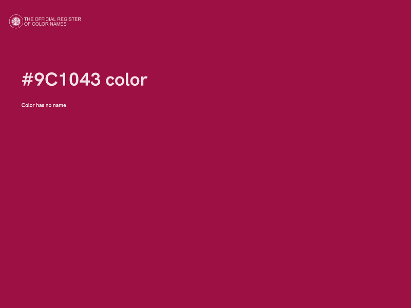 #9C1043 color image