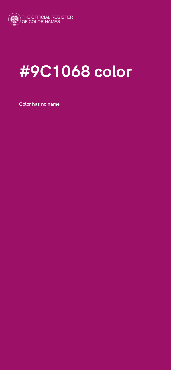 #9C1068 color image