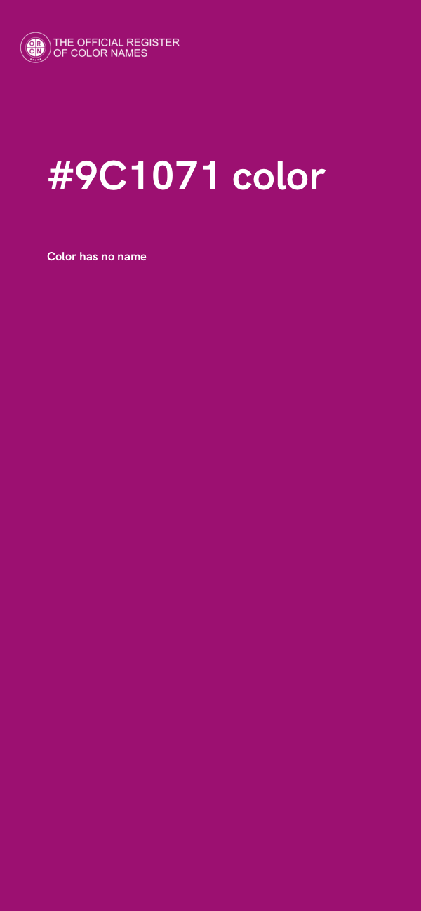 #9C1071 color image
