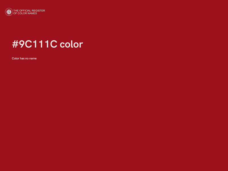 #9C111C color image