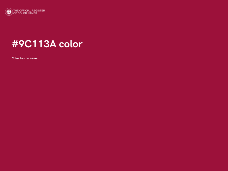 #9C113A color image
