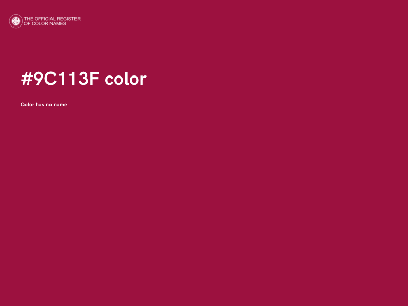 #9C113F color image