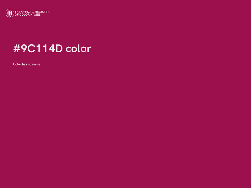 #9C114D color image