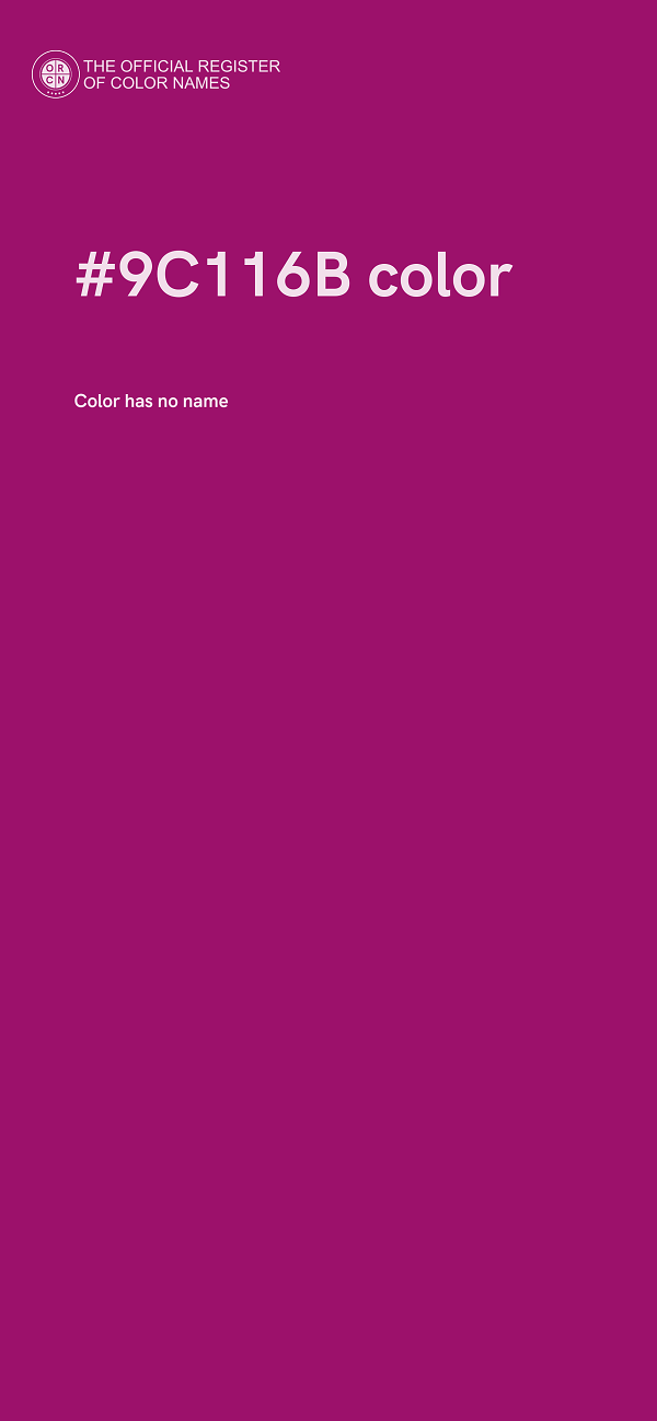 #9C116B color image