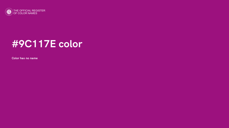 #9C117E color image