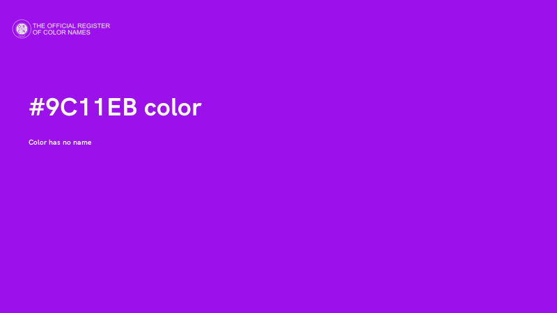 #9C11EB color image