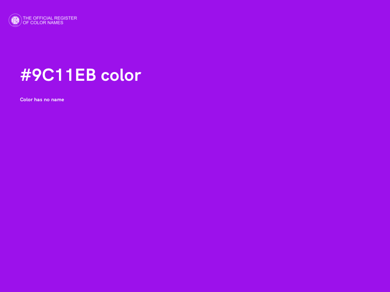 #9C11EB color image