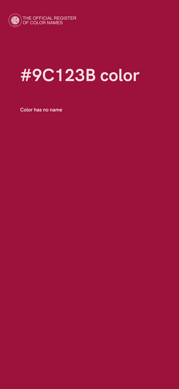 #9C123B color image