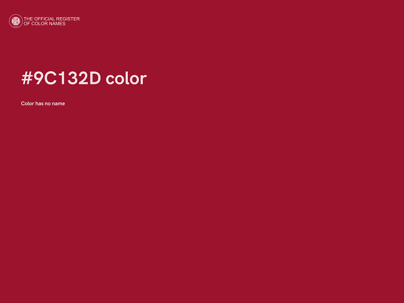 #9C132D color image