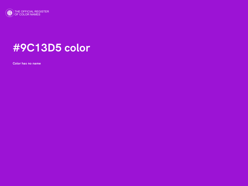 #9C13D5 color image