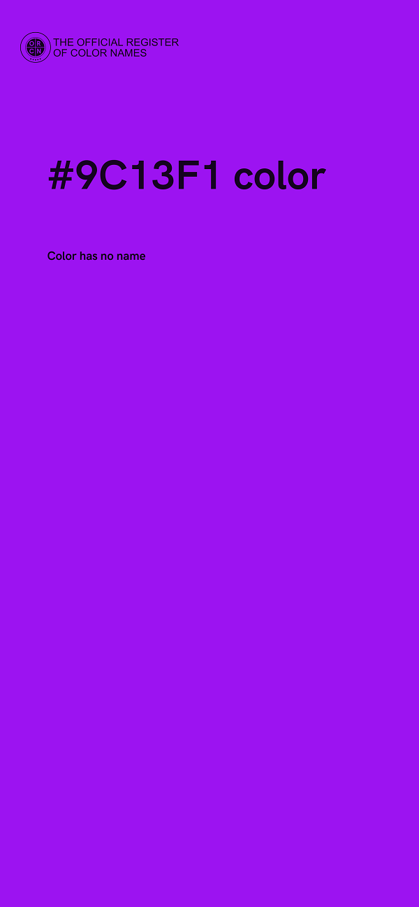 #9C13F1 color image