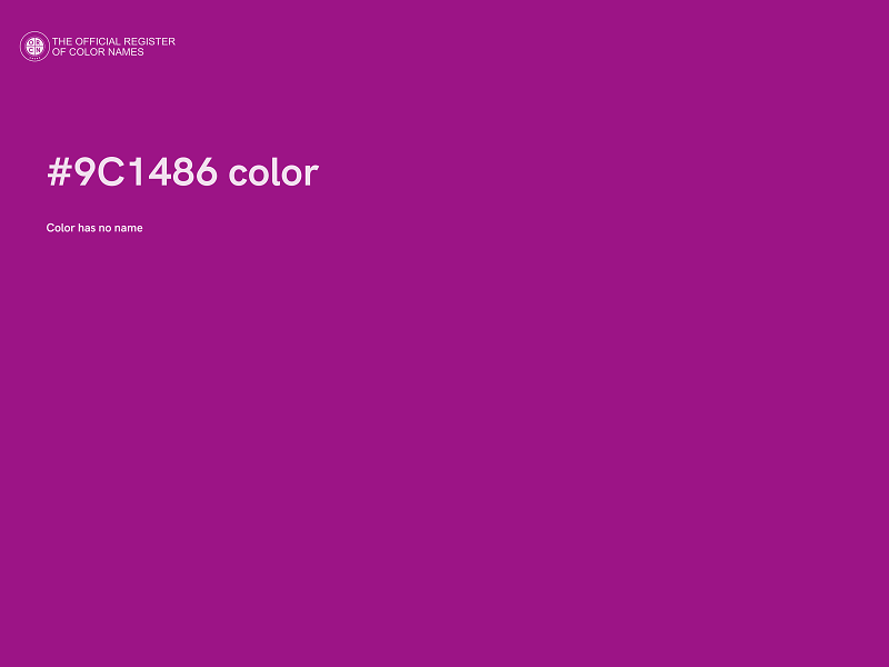 #9C1486 color image