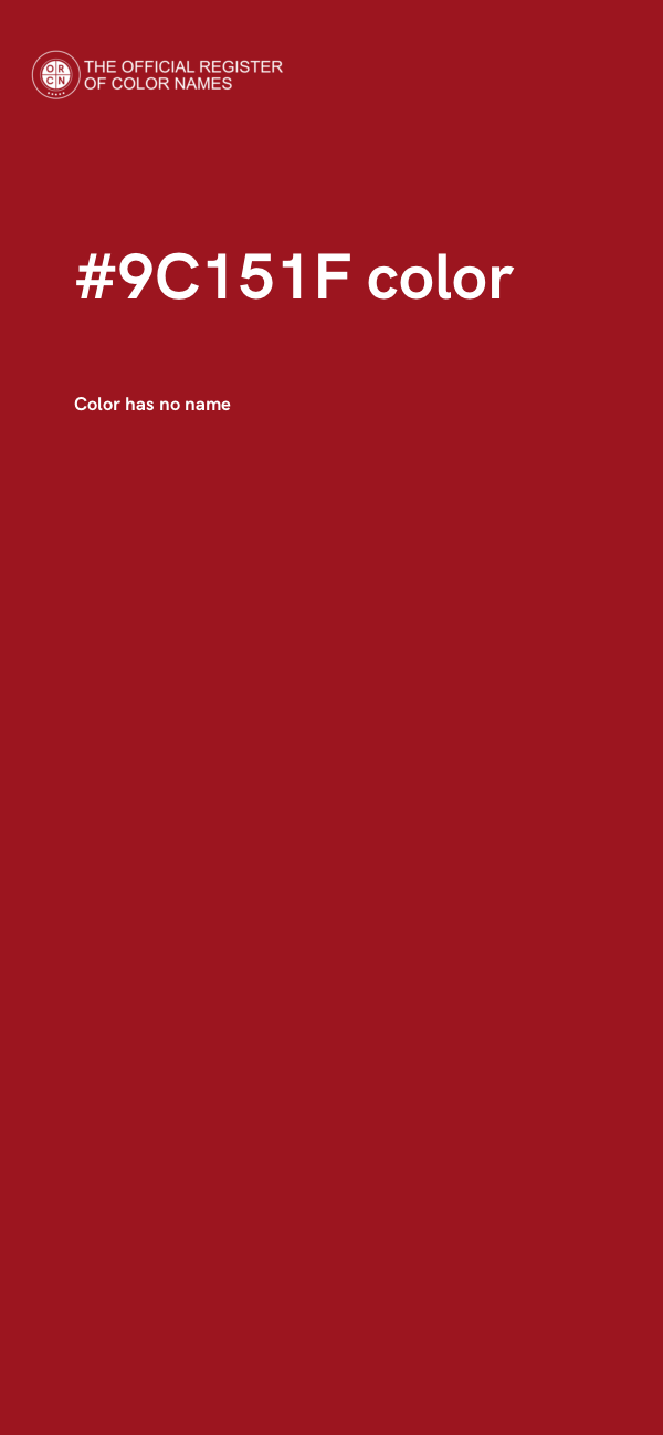 #9C151F color image