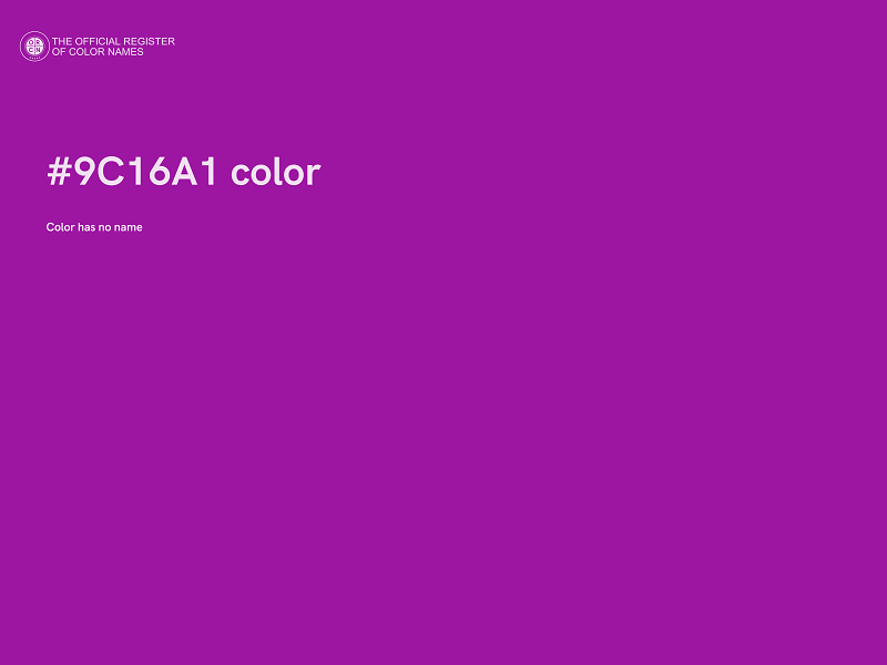 #9C16A1 color image