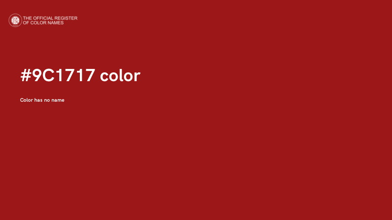#9C1717 color image