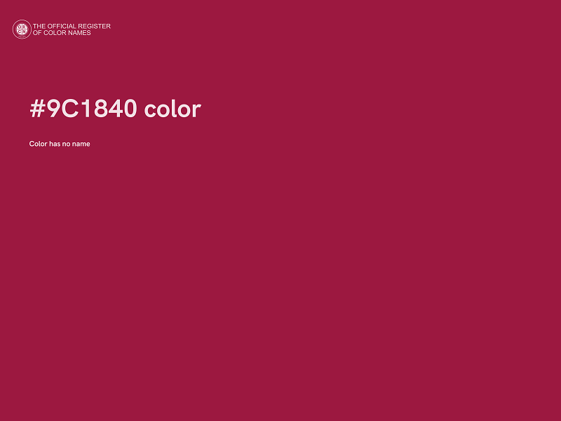 #9C1840 color image
