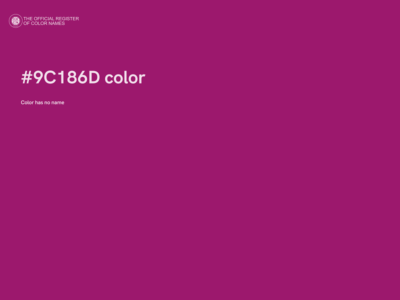 #9C186D color image