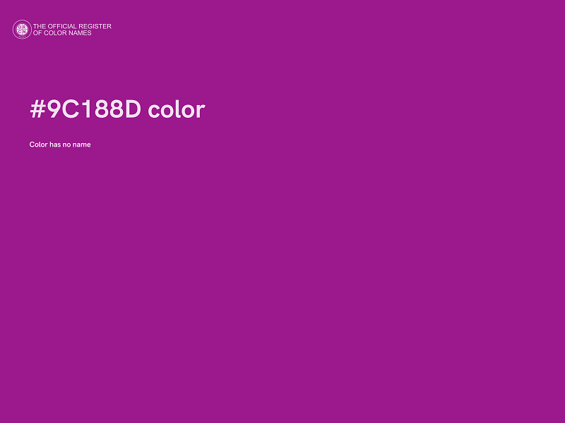 #9C188D color image