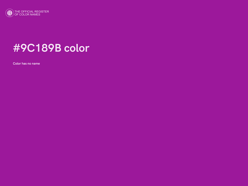 #9C189B color image