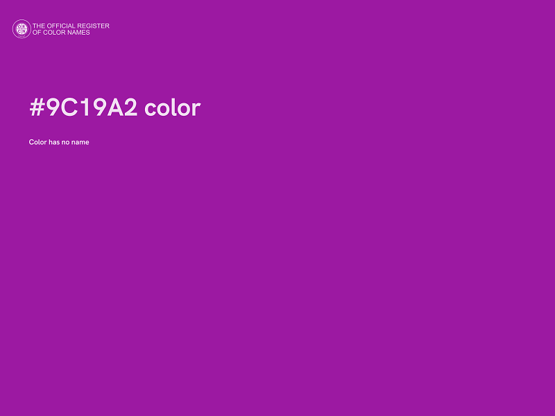 #9C19A2 color image