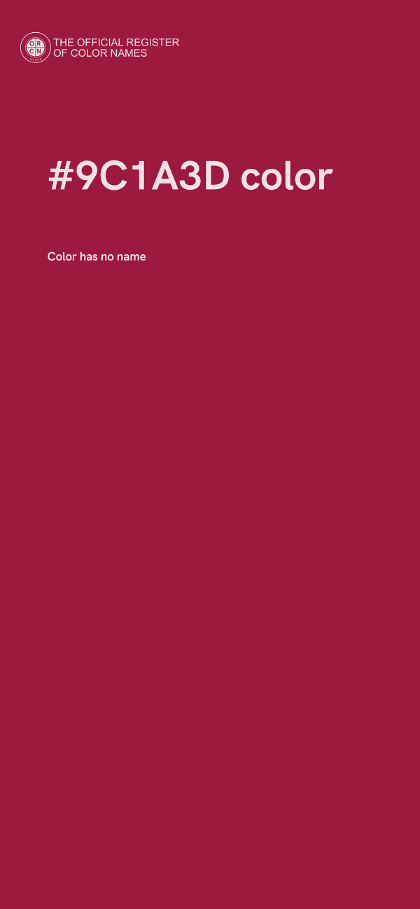 #9C1A3D color image