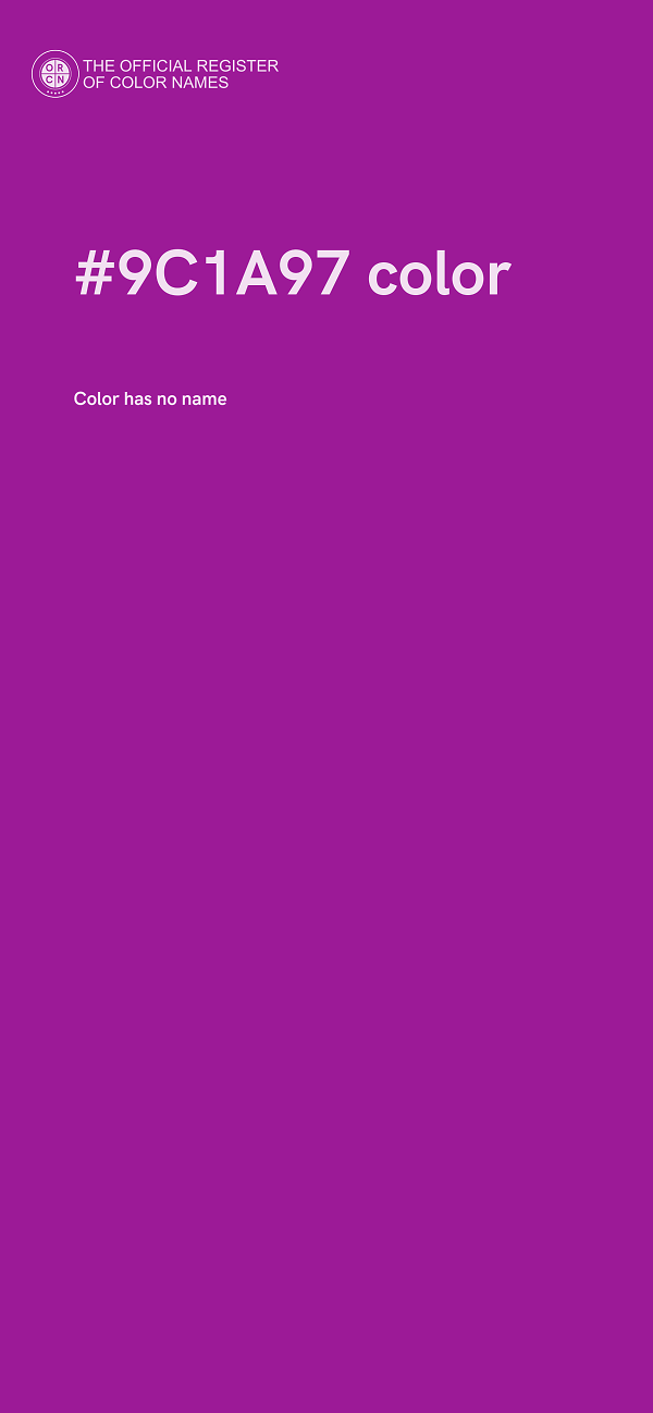 #9C1A97 color image