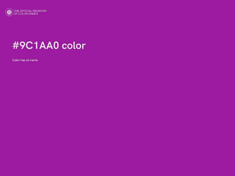 #9C1AA0 color image