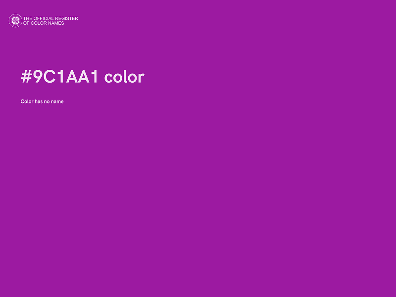 #9C1AA1 color image