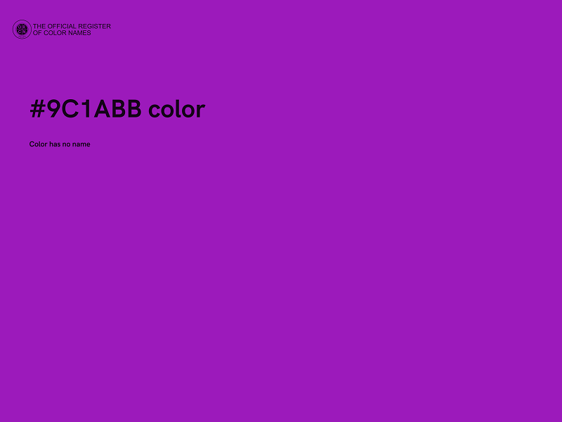 #9C1ABB color image