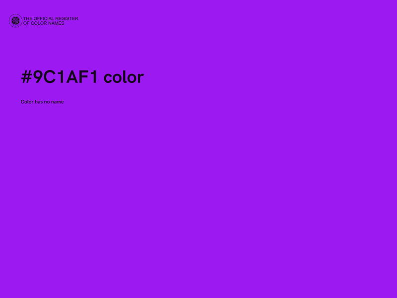 #9C1AF1 color image