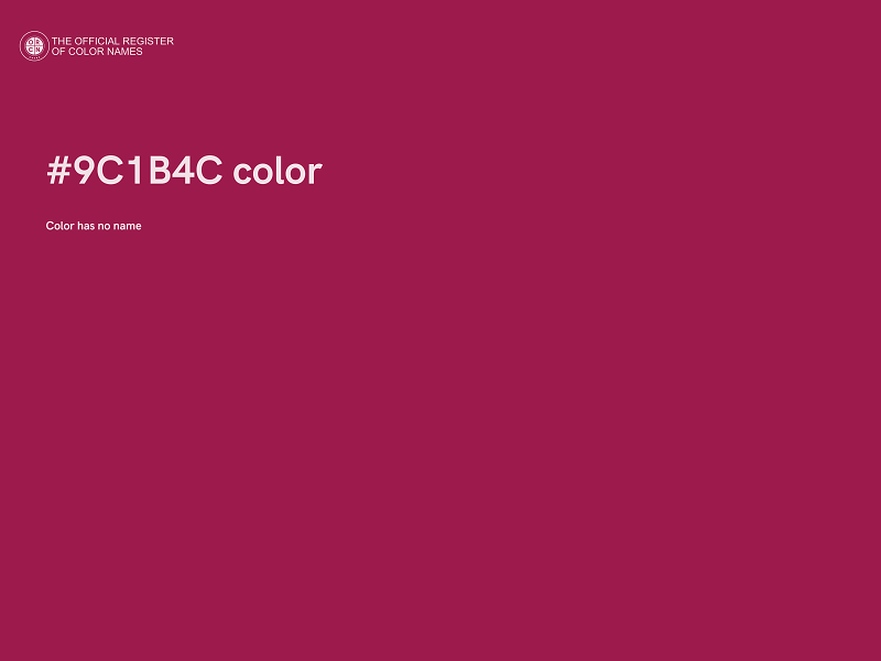 #9C1B4C color image