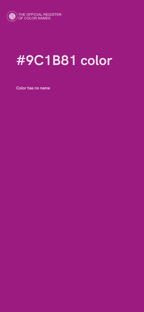 #9C1B81 color image