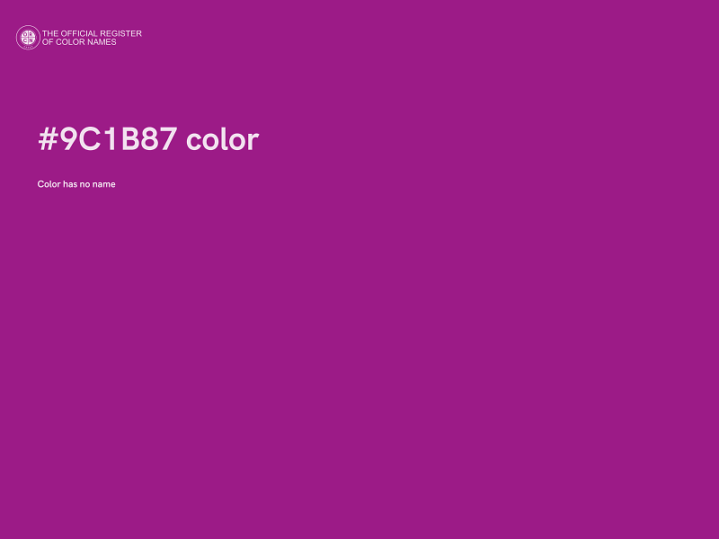 #9C1B87 color image