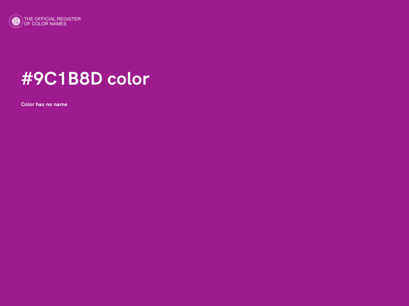 #9C1B8D color image