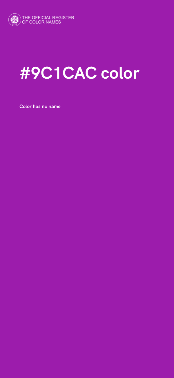 #9C1CAC color image