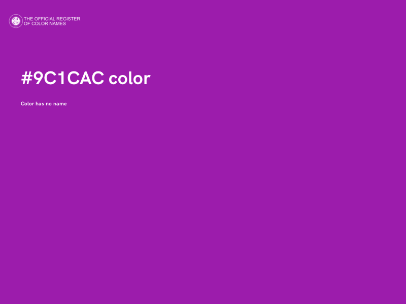 #9C1CAC color image