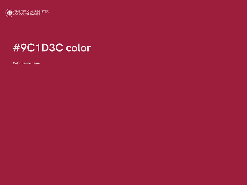 #9C1D3C color image