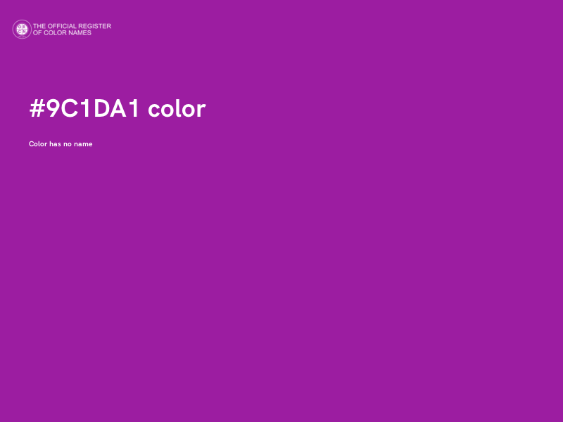 #9C1DA1 color image