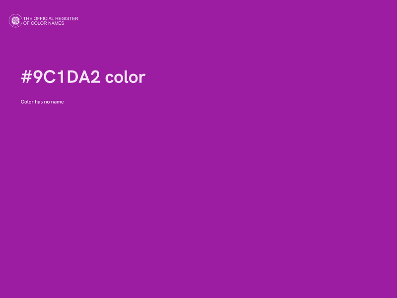 #9C1DA2 color image