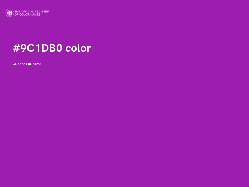 #9C1DB0 color image