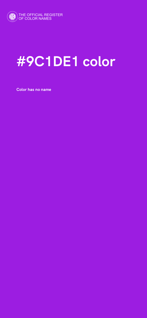 #9C1DE1 color image