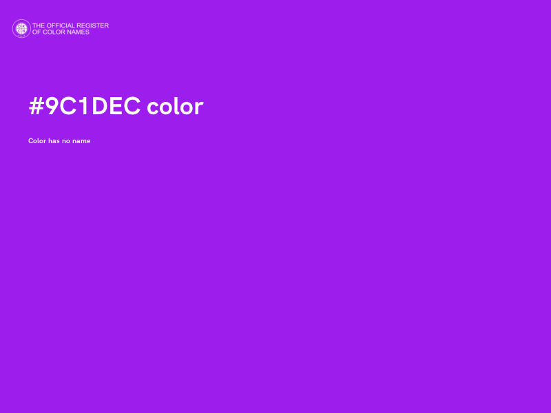 #9C1DEC color image