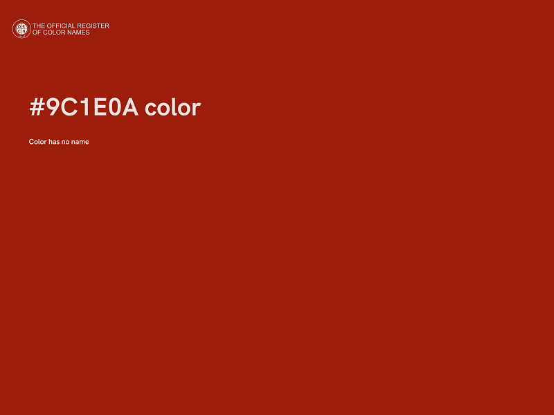 #9C1E0A color image