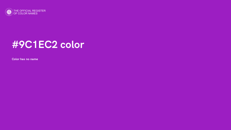 #9C1EC2 color image