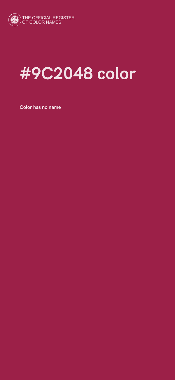 #9C2048 color image