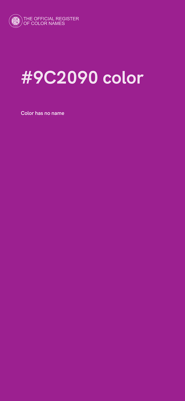 #9C2090 color image